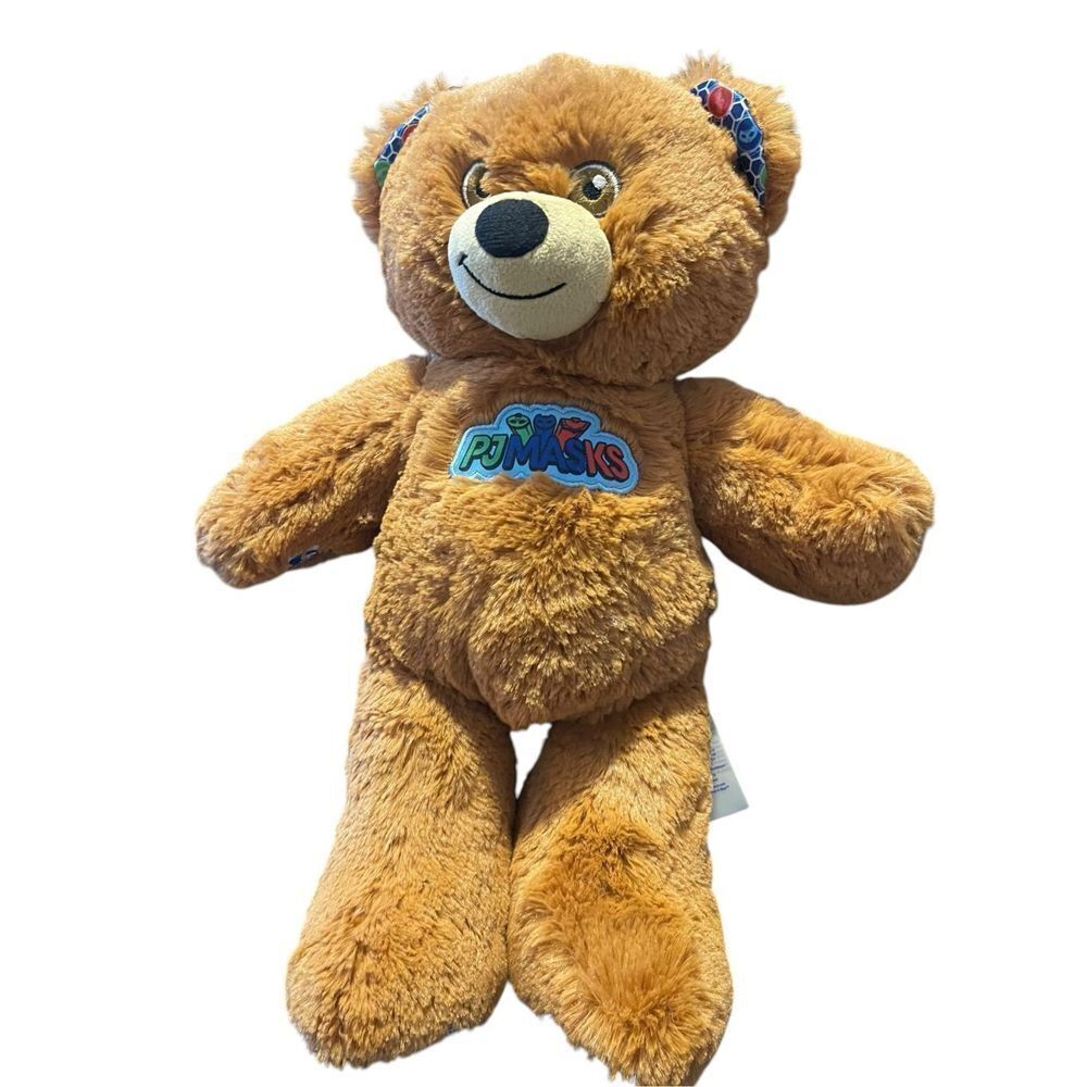 Build A Bear Workshop Brown Teddy Bear PJ Masks Plush Stuffed Animal Toy 16"